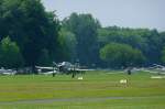 Yak-52TD, LY-YSS, D-EAUI, bei der Landung in Grefrath, 19.5.13