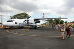 25. April 2011, Antonov AN 26 TI 228 der staatliche Fluggesellschaft Cubana mit Sitz in Havanna auf dem Fughafen Playa Baracoa (UPB)  bei Havanna.