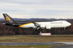UPS Boeing 747-8F N607UP bei der Landung in Köln 13.12.2020