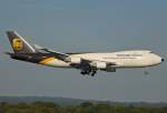 UPS-747-400f Anflug auf Kln-Bonn-Airport