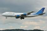 FOCUS AIR, Boeing 747-2F6B(SCD), N535FC, im Endanflug auf Rwy 28 (ZRH 28.7.2007