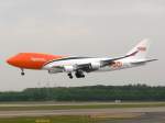 TNT B747-400F OO-THA im Anflug auf 23L in DUS / EDDL / Düsseldorf am 06.05.2007