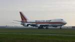 Am 20.04.2012 kam N704CK Boeing 747-246FSCD  von Kalitta Air nach Amsterdam
