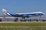 VQ-BRJ / Air Bridge Cargo / B747-8HVF vor der Landung in MUC. 08.08.2014