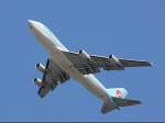 B747 Korean Air Cargo, Landung in Frankfurt abgebrochen.