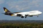 B 747-428F UPS - N580UP - final approach at CGN - 19.10.2014
