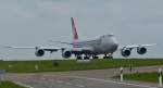 . LX-VCA  BOEING 747-8R7F  City of Vianden  aufgenommen am 02.05.2015, während er über die Rollbahn in Richtung Startbahn rollt.