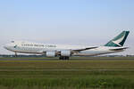 Cathay Pacific, B-LJJ, Boeing B747-867F, msn: 39246/1464, 19.Mai 2023, AMS Amsterdam, Netherlands.