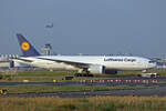 Lufthansa Cargo, D-ALFA, Boeing B777-FBT, msn: 41674/1144,  Good Day USA , 14.August 2025, FRA Frankfurt, Germany.