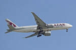 Qatar Airways Cargo, A7-BFB, Boeing B777-FDZ, msn: 36100/874, 01.Februar 2026, DOH Doha, Qatar.