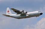 7T-VHL / Air Algerie Cargo / L-100-30 Hercules im Steigflug in MUC. 01.07.2014