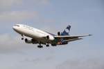 McDonnell Douglas DC-10-30 - N138WA - World Airways    vor der Landung auf der Air Base Ramstein am 3.