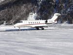 Die Bombardier Challenger 350 - CS-CHC - Airport Samedan - 15/01/2019