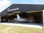 Cessna 425 PG Conquest, N425PG zur Umlackierung bei OR Aircraft Painting in Gera (EDAJ) am 25.7.2020