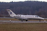 Hahn Airlines, D-CHRF, Cessna 525B CitationJet CJ3+, msn: 525B-0627, 14.Januar 2024, ZRH Zürich, Switzerland.