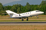 European Flight Technologies ApS, N189RB, Dassault Falcon 20F-5, msn: 262, 21.Juni 2008, BSL Basel - Mühlhausen, Switzerland.