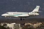 Private, OO-GHE, Dassault, Falcon 2000LX 13.01.2015, GVA, Geneve, Switzerland           
