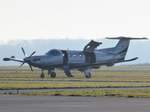 Share Plane AG, Pilatus PC-12 HB-FWG @ Magdeburg-City Airport (EDBM) / 19.Dez.2019