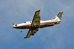 Pilatus PC-12 D-FCGH beim Anflug auf Wershofen - 02.09.2012