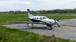 Piper PA 46 Malibu Meridian ohne Registrierung abgestellt in Landshut (EDML) 