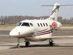 Raytheon 390 Premier IA ''T7-NES'' am Black Forest Airport Lahr am 12.03.2015.