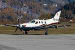 Private, HB-KOR, Socata, TBM-850, 16.10.2021, SMV, Samedan, Switzerland