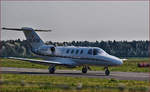 Private OE-FCW, Cessna 525 Citation Jet auf Maribor Flughafen MBX.