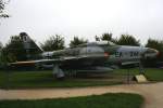 Bundeswehr Republic RF 84F  Thunderflash  EA-241 in der Luftfahrtausstellung bei Hermeskeil im strmenden Regen im Jahr 2007