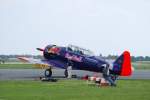 North American T6 auf dem Vorfeld des Bremer Flughafens beim Flugtag Bremen am 10.05.09