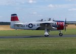 North American T28B Trojan, N1328B, Flugplatz Gera (EDAJ), 13.8.2016