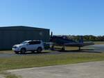 North American SNJ-4 Texan, VH-NAG, Caboolture Airfirld (CA3/YCAB), 17.8.2025