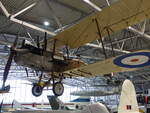 Royal Aircraft Factory B.E.2, luftgekühlter V8-Motor R.A.F.-1a, 90 PS, Kennung F3556, Duxford Imperial War Museum (08.09.2023)