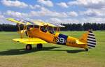 Boeing PT-17 Stearman, Trainer in US-Navy-Lackierung, auf dem Flugtag in Breitscheid 21.08.2010