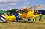 Boeing PT-17 Stearman, in der Lackierung  US-Navy 169  beim Flugtag in Breitscheid - 21.08.2010