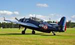 Grumman TBM-3E Avenger, Torpedobomber der Marine, HB-RDG, beim Flugtag in Breitscheid - 21.08.2010