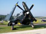 F-AZVJ, Chance-Vought F4U-4 Corsair auf dem Oldtimer Fliegertreffen Hahnweide, 04.09.2005