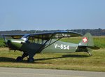 Piper PA18 Super Cub, HB-PAV, Flugschau Habsheim/Elsaß, Sept.2016