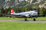 Private, N431HM, Douglas, DC-3, 05.09.2021, LSMF, Mollis, Switzerland