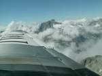 Blick auf die Schweizer Alpen aus der IWC Ju-52 der Ju-Air.25.07.07