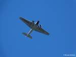 Junkers JU 52 HB-HOT beim Überflug über den Grugapark Essen am 4. Oktober 2014.