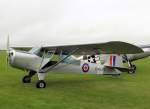 Taylorcraft -J- Auster Mk 5, auf dem Flugplatz Wershofen. Stimmung gut - Wetter schlecht - 07.09.2008