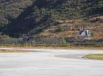 2 Alouetten Z2433 und Z2435 von der Royal Army of Bhutan am Airport Paro (PBH)22.10.2012