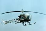 Agusta-Bell 47 G-2 - D-HAKO am 22.04.1976 in Offenburg. 