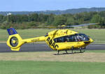 H 145 D-HYAH des ADAC beim Werkstattflug in EDKB - 18.09.2025