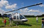 Bell 206 Jet Ranger III, D-HHUD, in Breitscheid 21.08.2010