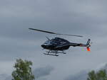 Bell 427, D-HANA, vor der Ladnung in  Moosburg auf der Kippe (EDPI) am 18.5.2024