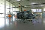 Bell UH-1, von dem amerikanischen Hubschrauber wurden 358 Stück bei Dornier in Friedrichshafen in Lizenz gebaut, Dornier Museum ,Aug.2012