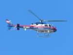 OE-BXX Eurocopter, AS-355N; der sterr. POLIZEI kreist anlsslich der Erffnung der Rieder-Messe durch den Bundesprsidenten ber das Messegelnde; 130904