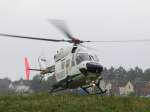 Eurocopter BK-117 C1 D-HNWQ der Polizei bei einer Übung am 27.06.12 in Leverkusen(EDKL)Germany am Rhein.