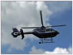 Bundespolizei Eurocopter EC 135 am 26.08.06 in der Innenstadt von Frankfurt (Oder).